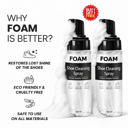 Shoe Cleaning Foam Spray - Buy 1 Get 1 Free