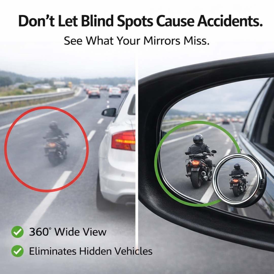 360° Wide View Blind Spot Mirror (2 pcs)