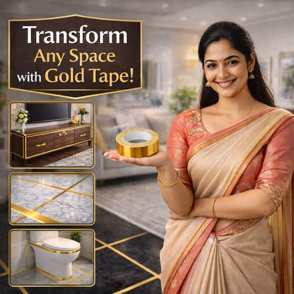 Self Adhesive Golden Decorative Border Tape