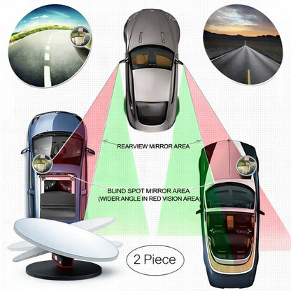 360° Wide View Blind Spot Mirror (2 pcs)