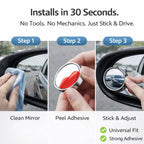 360° Wide View Blind Spot Mirror (2 pcs)