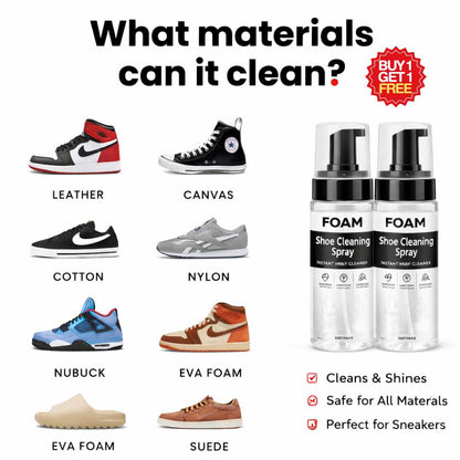 Shoe Cleaning Foam Spray - Buy 1 Get 1 Free